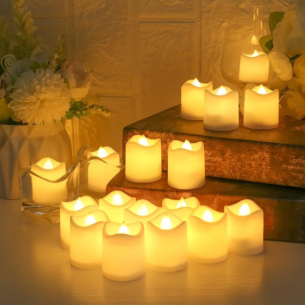 Flameless Battery-Powered LED Tea Light Candles