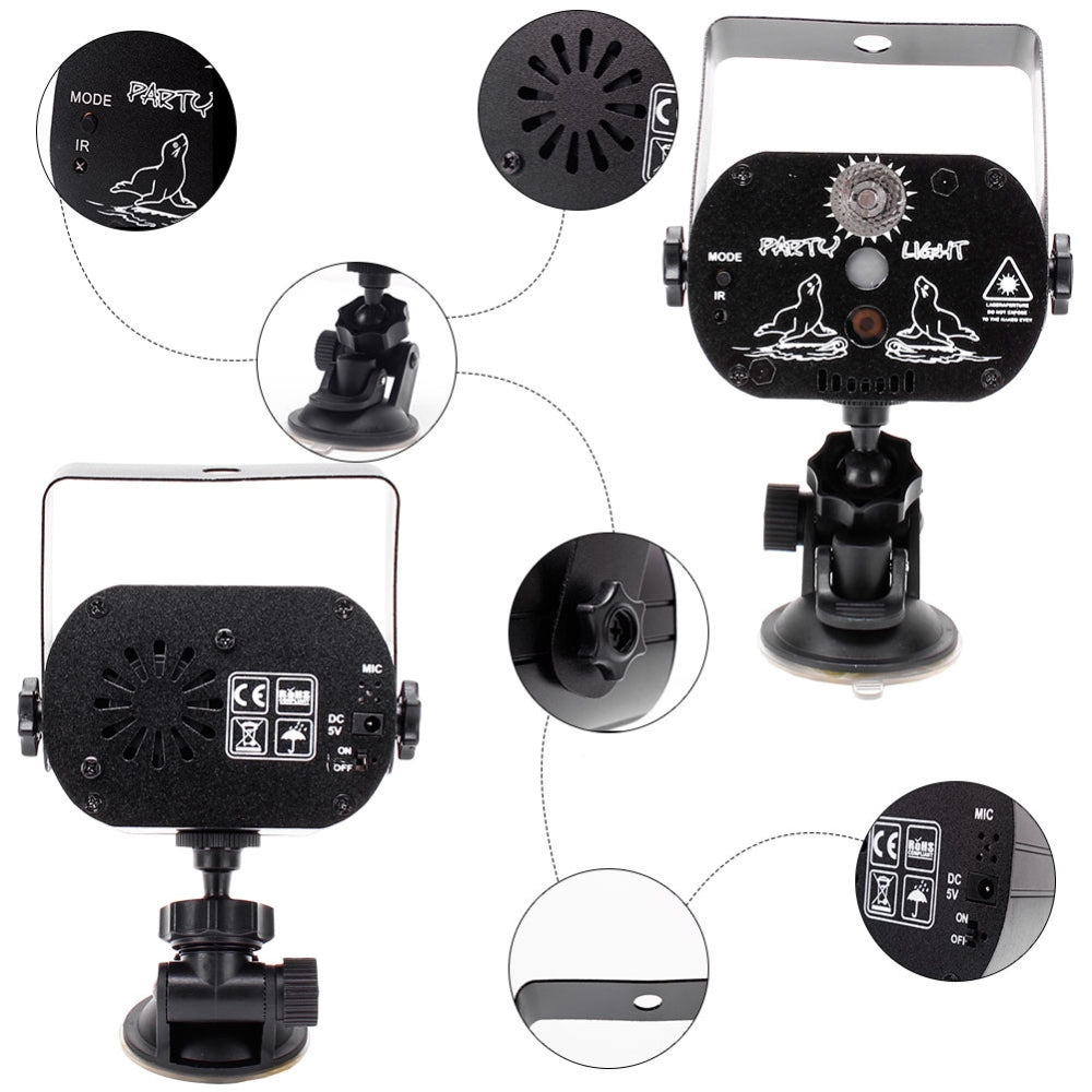 Disco Light Mini Laser Light RGB Stage Lights