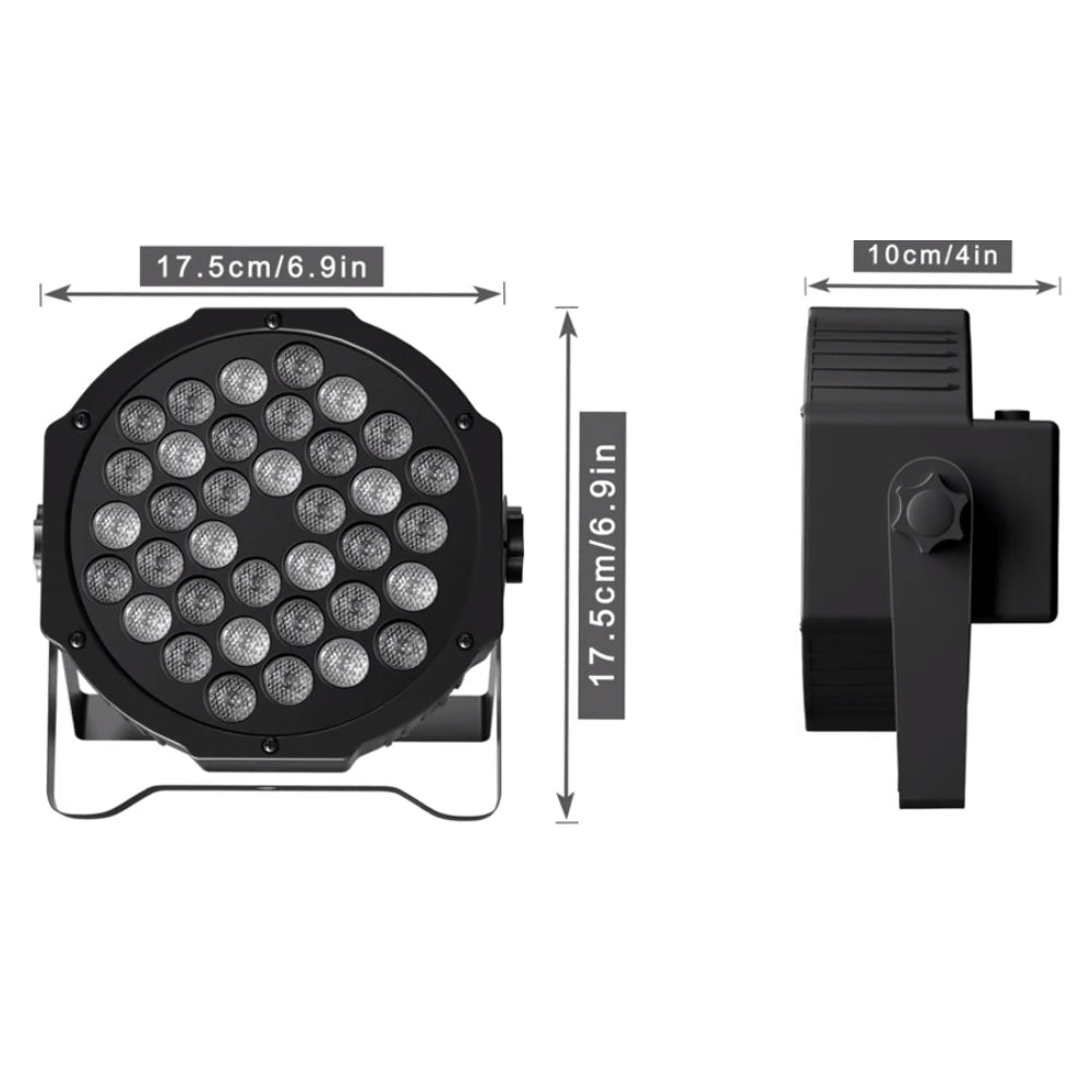 LED Par Light RGBW DMX Stage Flat Par Lighting Effect