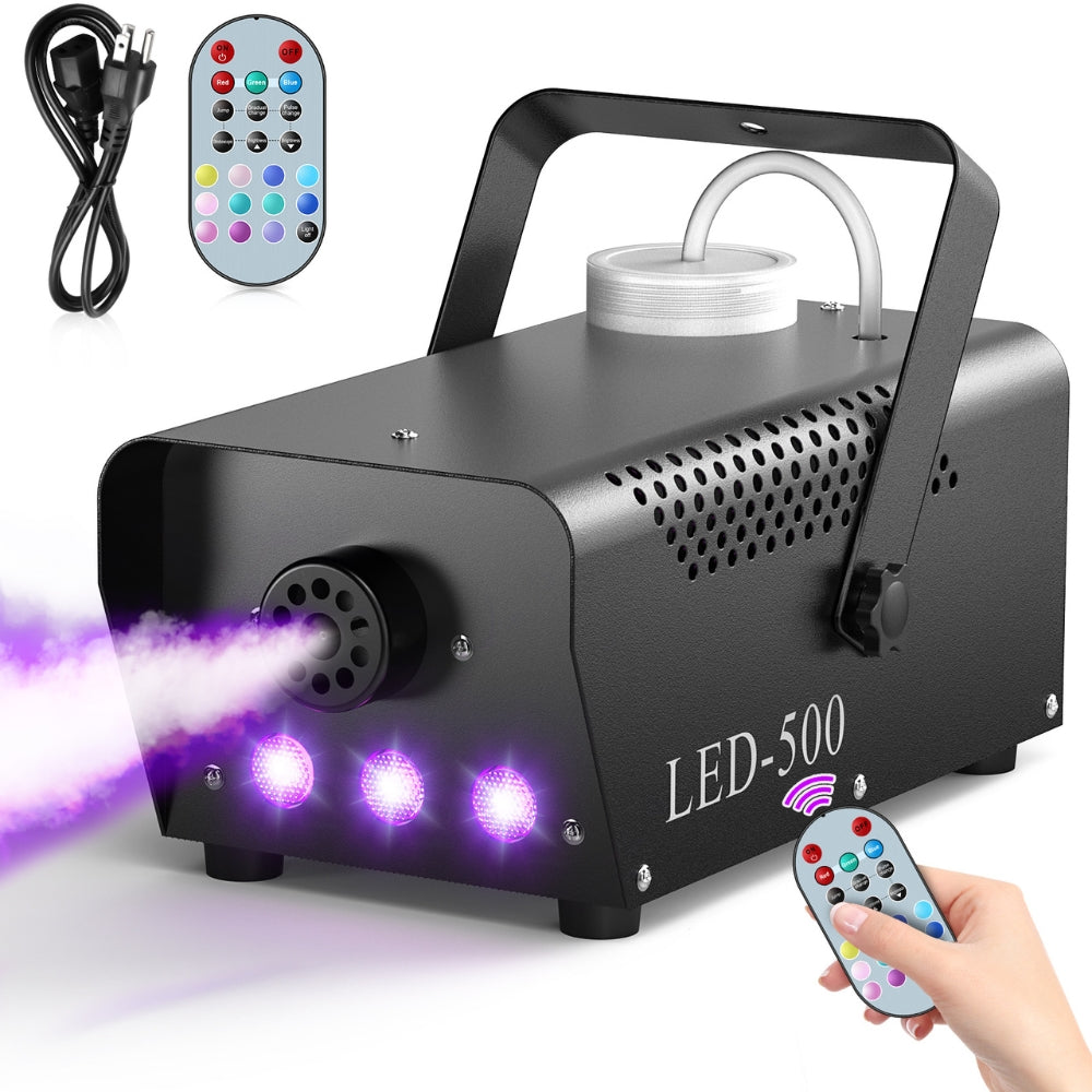 500W Fogger Stage RGB LED Effect DJ Smoke Machine Disco Wedding Fogger Machine Stage lights