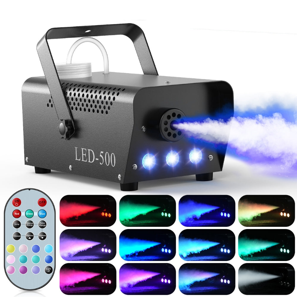 500W Fogger Stage RGB LED Effect DJ Smoke Machine Disco Wedding Fogger Machine Stage lights
