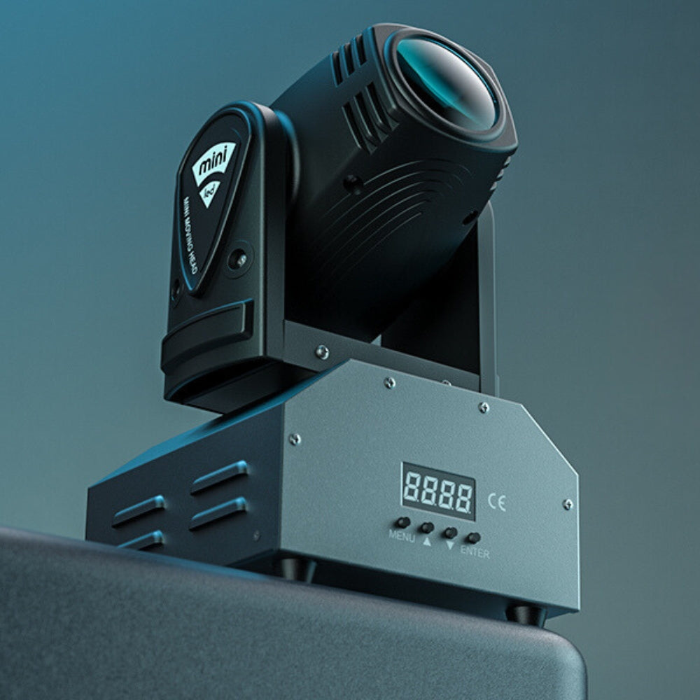 15W Mini LED Moving Head Light DMX512 RGBW Light Beads 4 In 1 Beam Stage Light