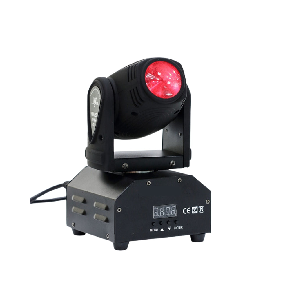 15W Mini LED Moving Head Light DMX512 RGBW Light Beads 4 In 1 Beam Stage Light