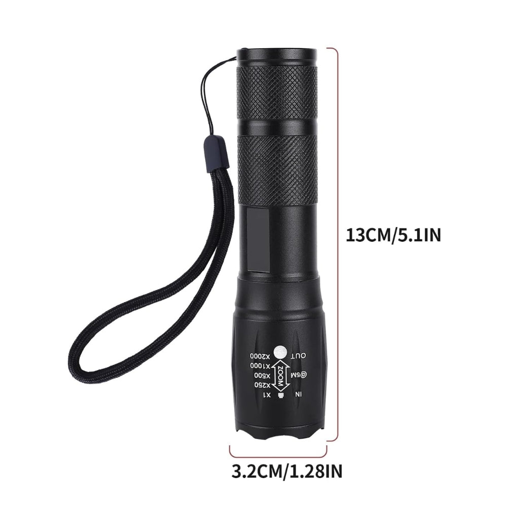 2 Mode UV Ultra Violet Light & Flashlight Black light 395nm Inspection Torch Zoom