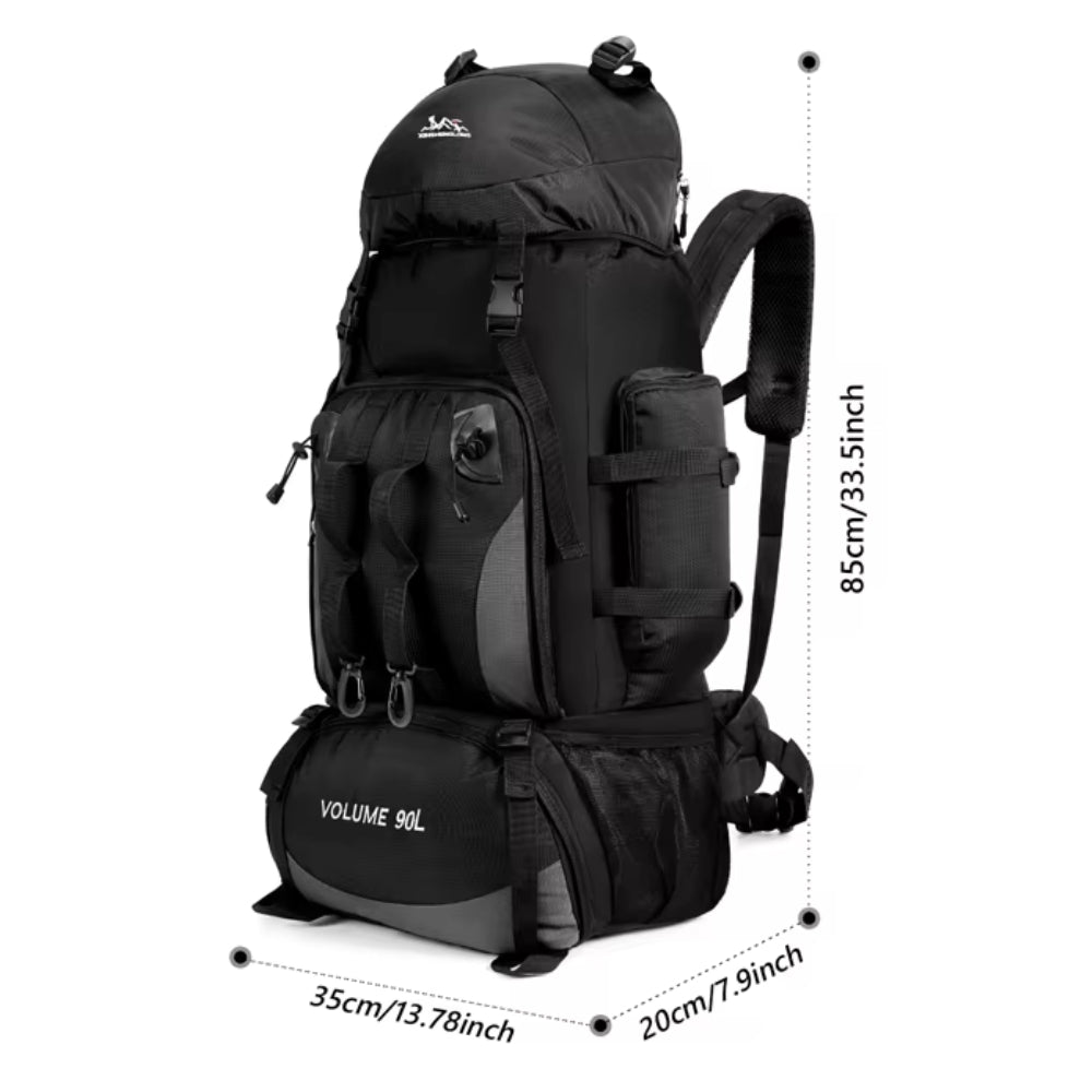 90L Waterproof Hiking Camping Backpack Trekking Travel  Bag