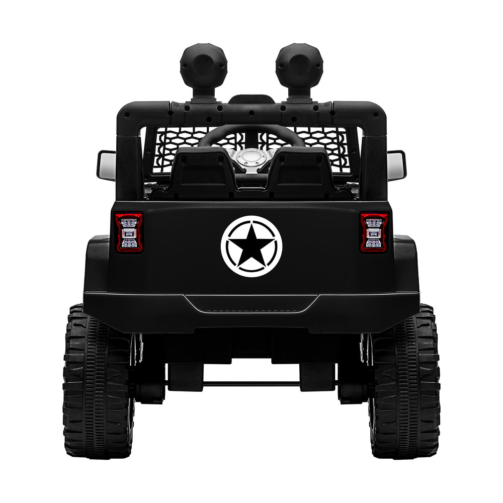 Kids Ride-On Car with Twin Motors and Remote Black