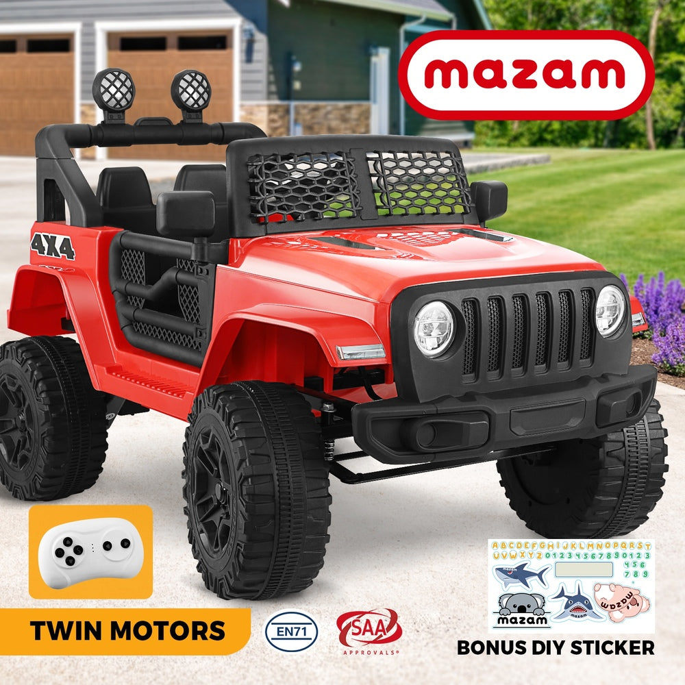 Kids Ride On Car with Twin Motors and Remote Control Red