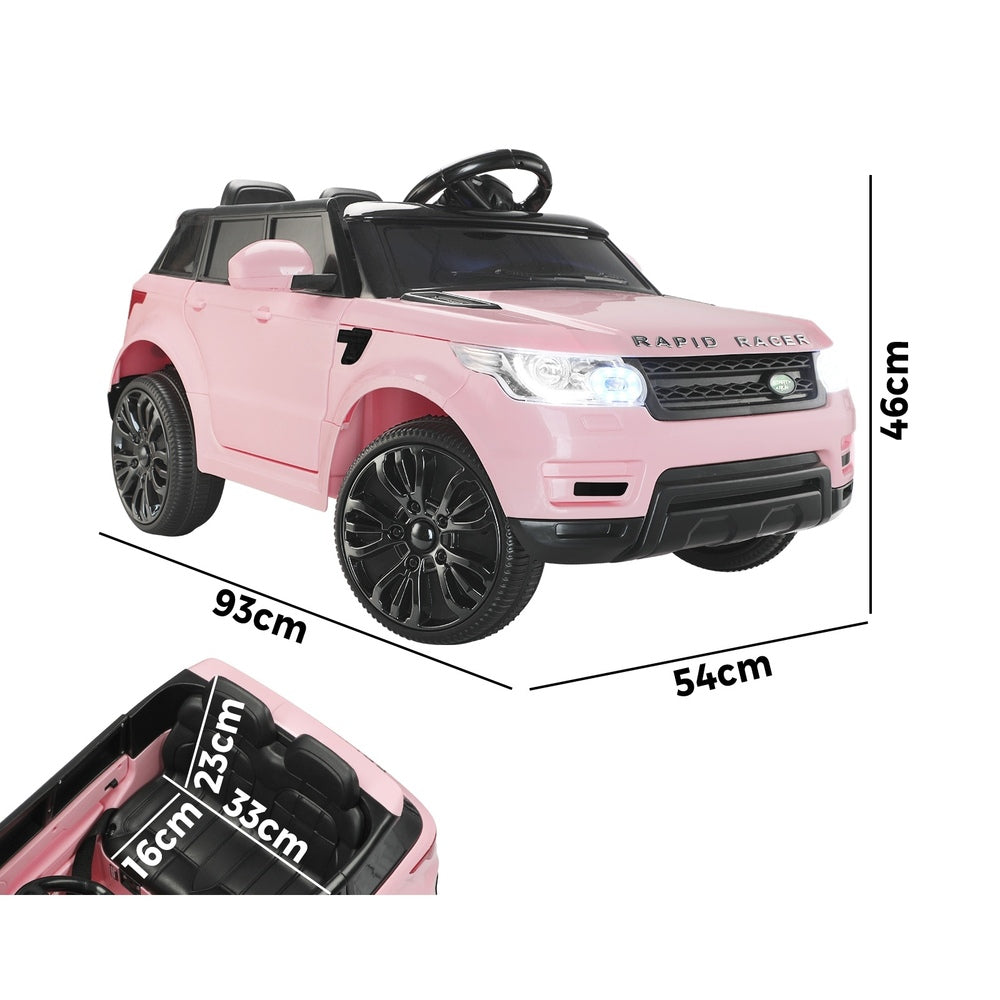 Kids Ride On Car with MP3 and LED Light 12V Pink