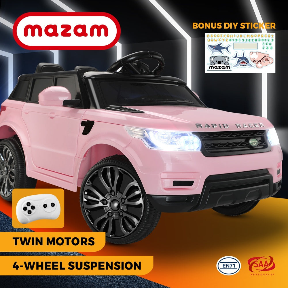 Kids Ride On Car with MP3 and LED Light 12V Pink