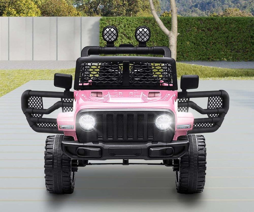 Kids Ride On Car with Twin Motors and Remote Pink