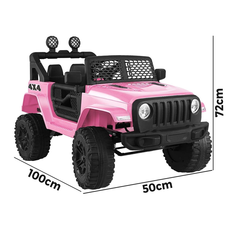 Kids Ride On Car with Twin Motors and Remote Pink