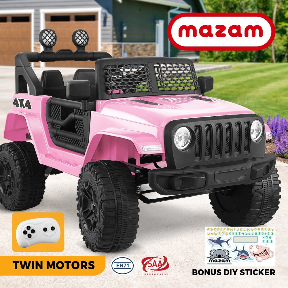 Kids Ride On Car with Twin Motors and Remote Pink