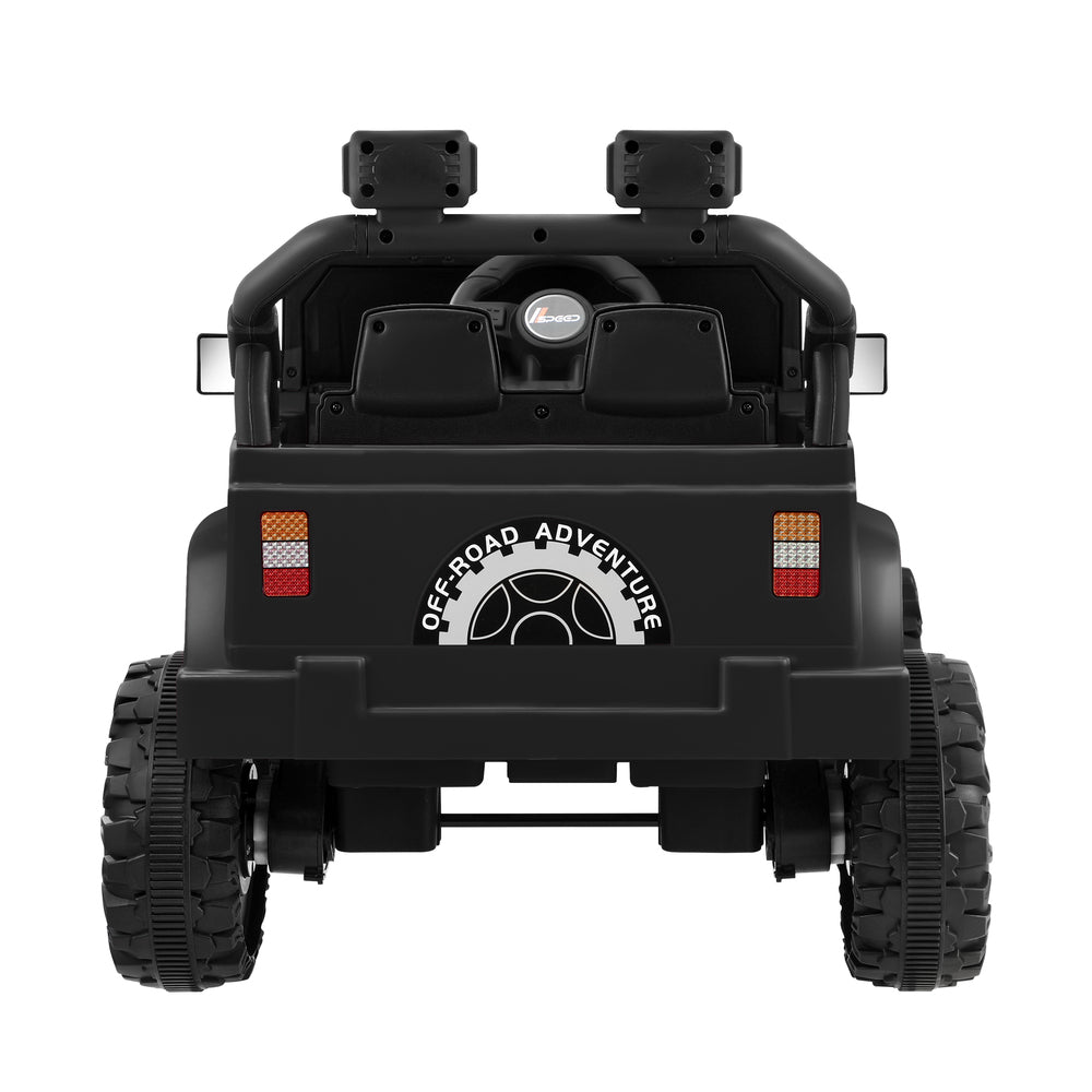 Black 12V Electric Kids Ride-On Jeep with Remote Control