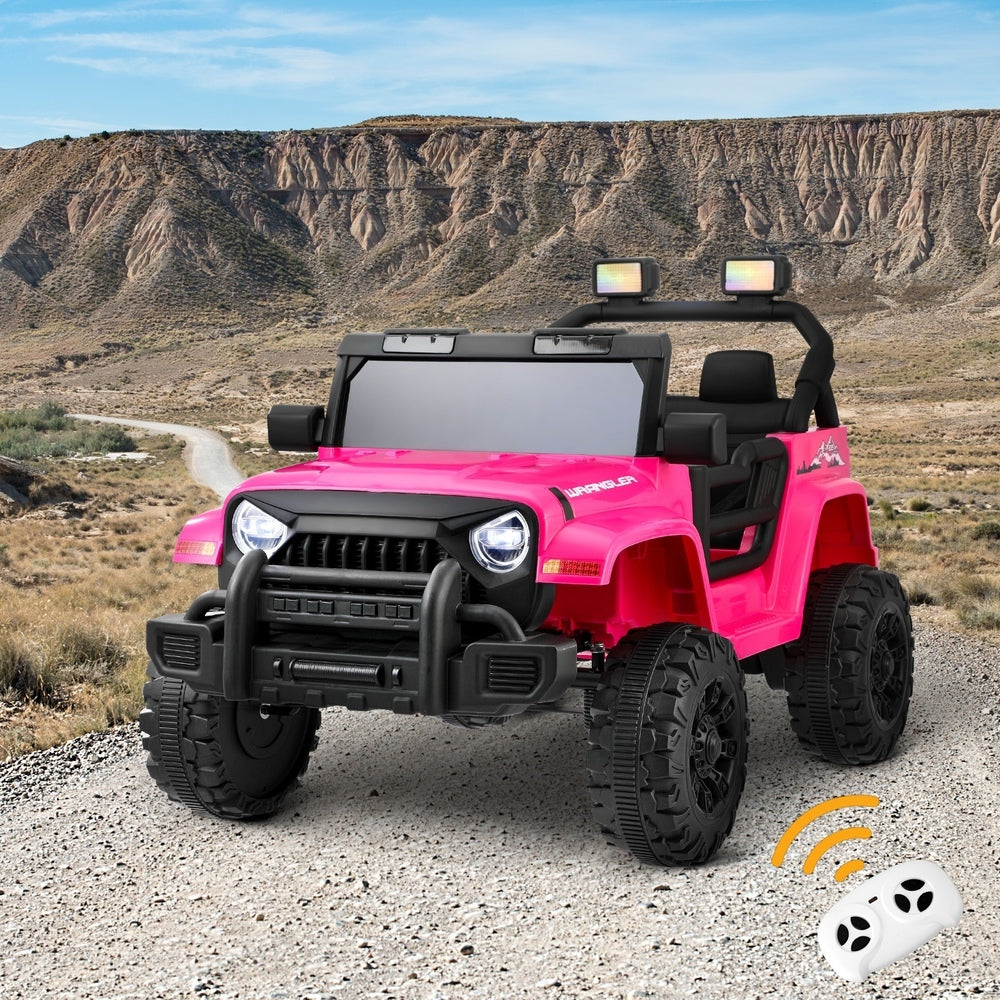 Pink 12V Electric Kids Ride-On Jeep with Remote Control
