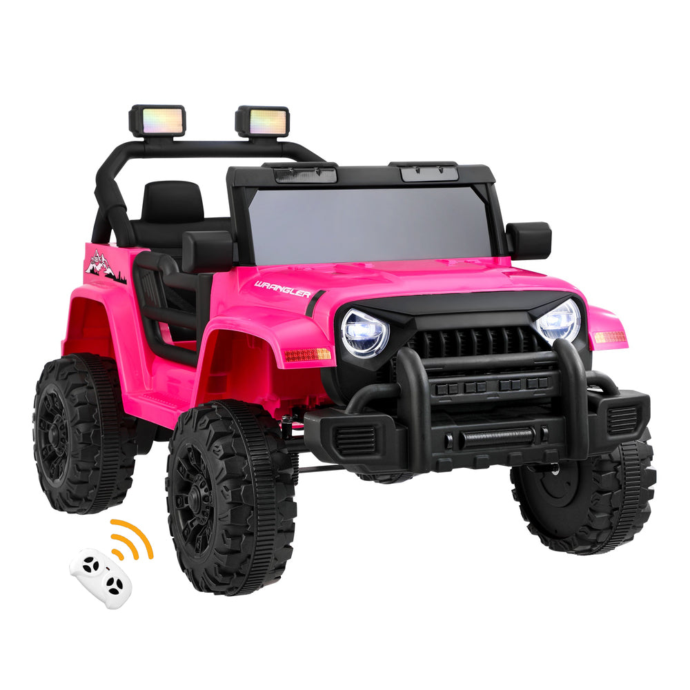 Pink 12V Electric Kids Ride-On Jeep with Remote Control