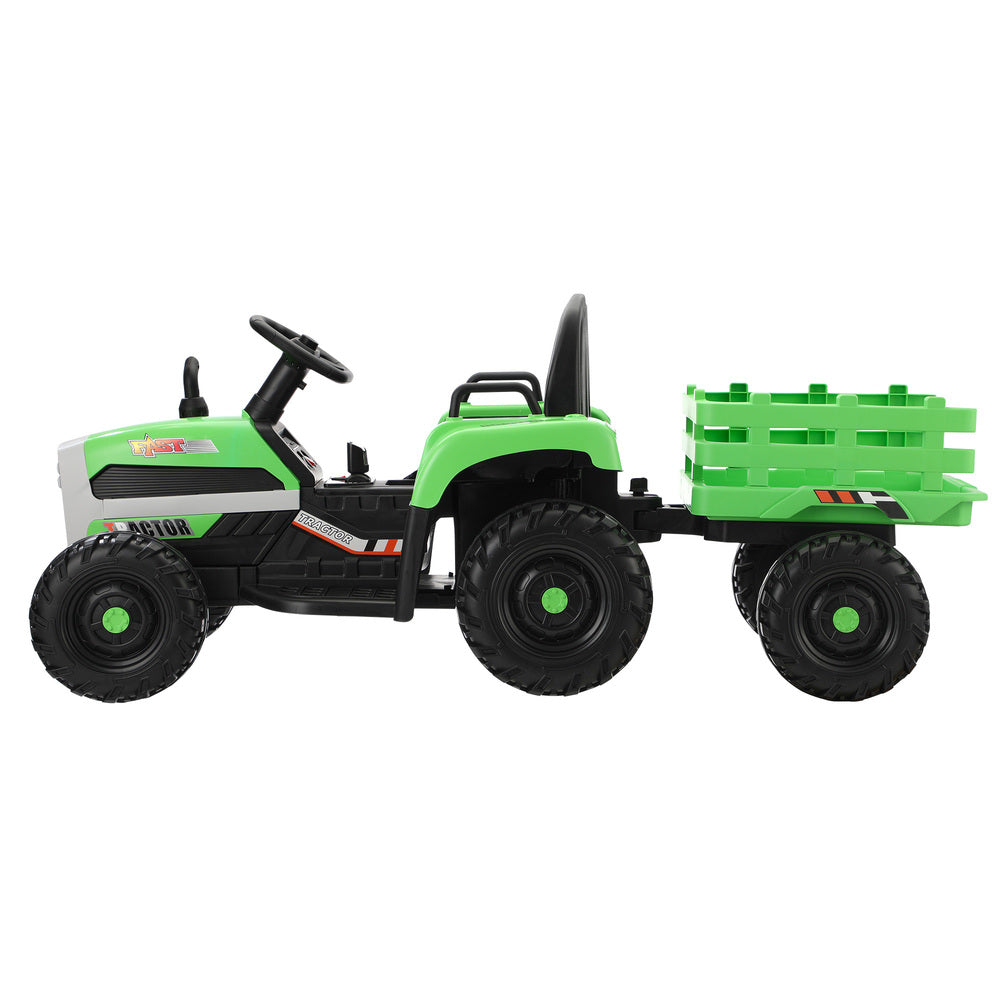 Green Kids Ride On Tractor Car 12V with Remote Control Toy