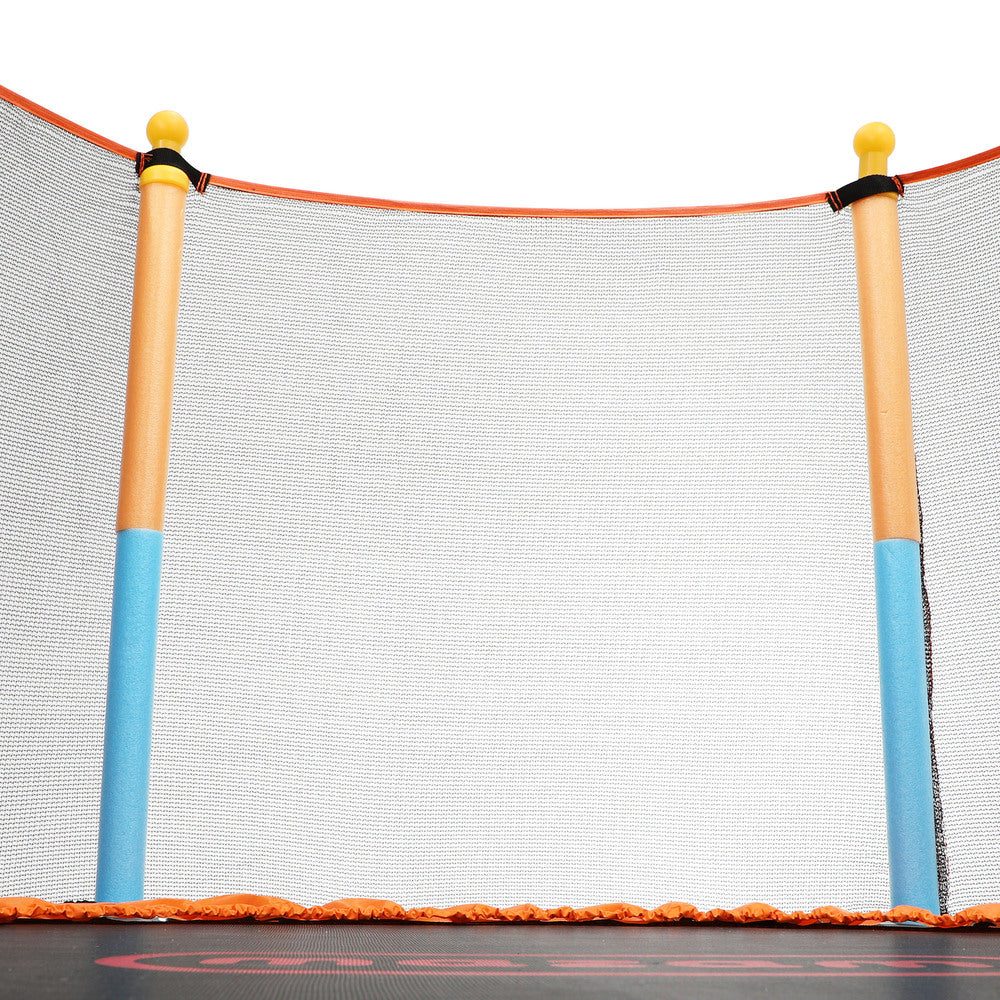 60 Inch Kids Jumping Trampoline with Safety Net Enclosure and Pad