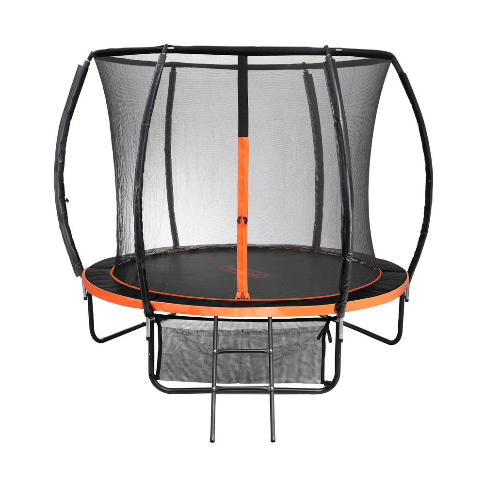 8FT Round Kids Trampoline with Safety Net Enclosure and Ladder