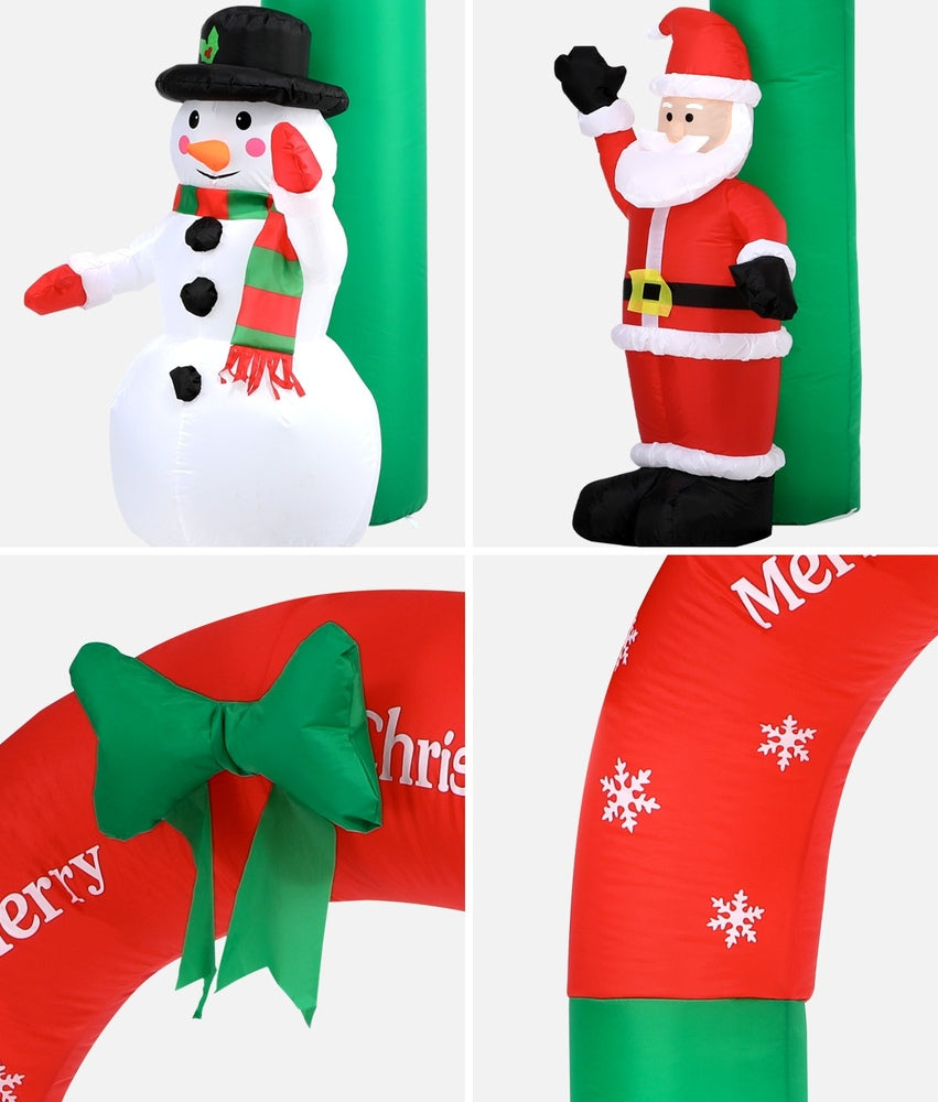 Christmas Inflatable Archway with LED Lights