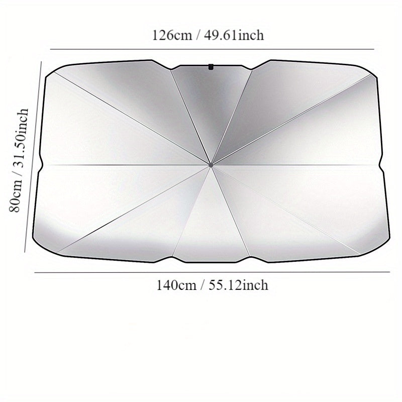 Portable Car Sunshade Retractable Front Windshield Visor