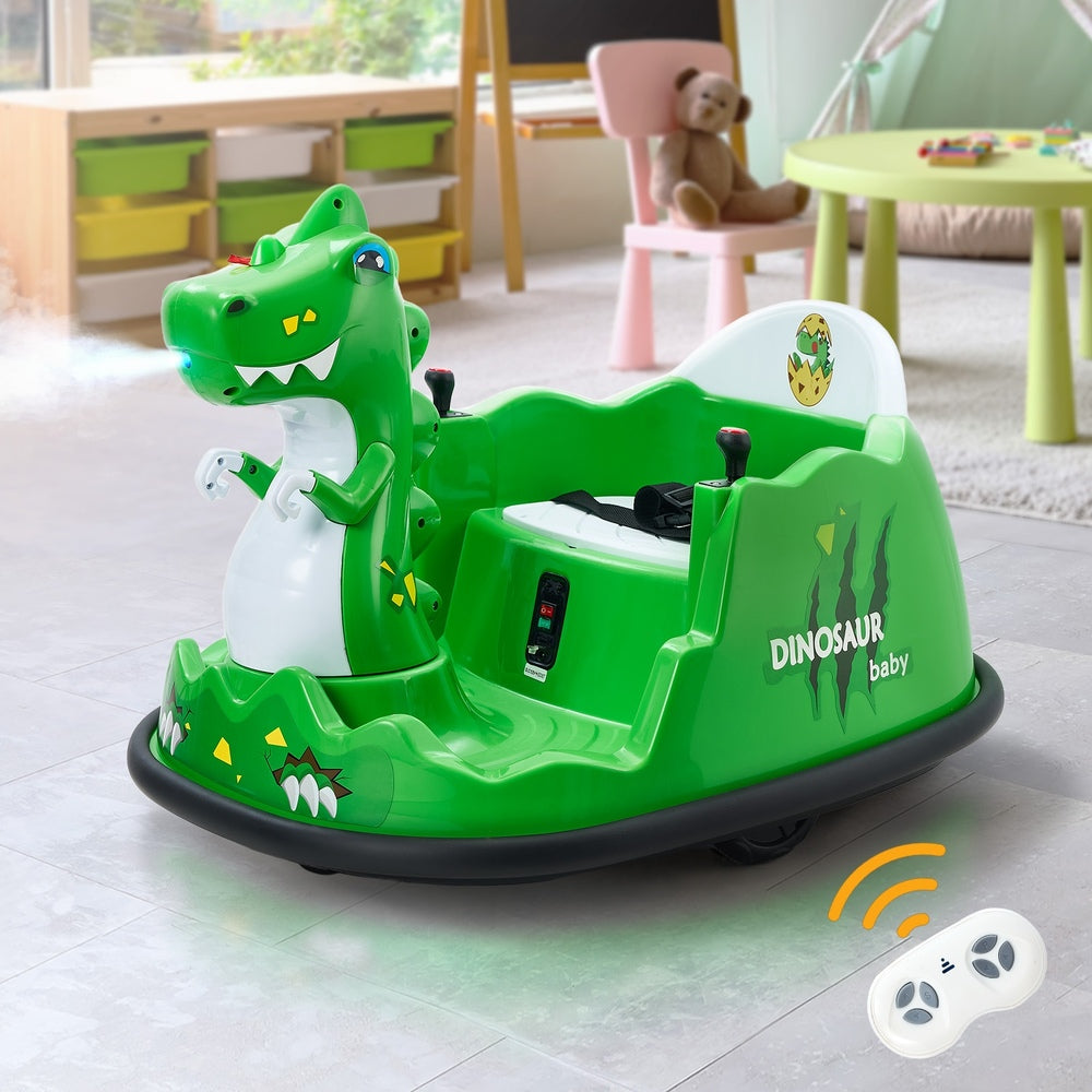 Kids Ride On Bumper Car with Remote Control LED and Spray Trex