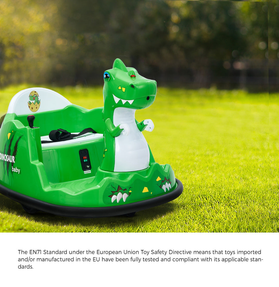 Kids Ride On Bumper Car with Remote Control LED and Spray Trex