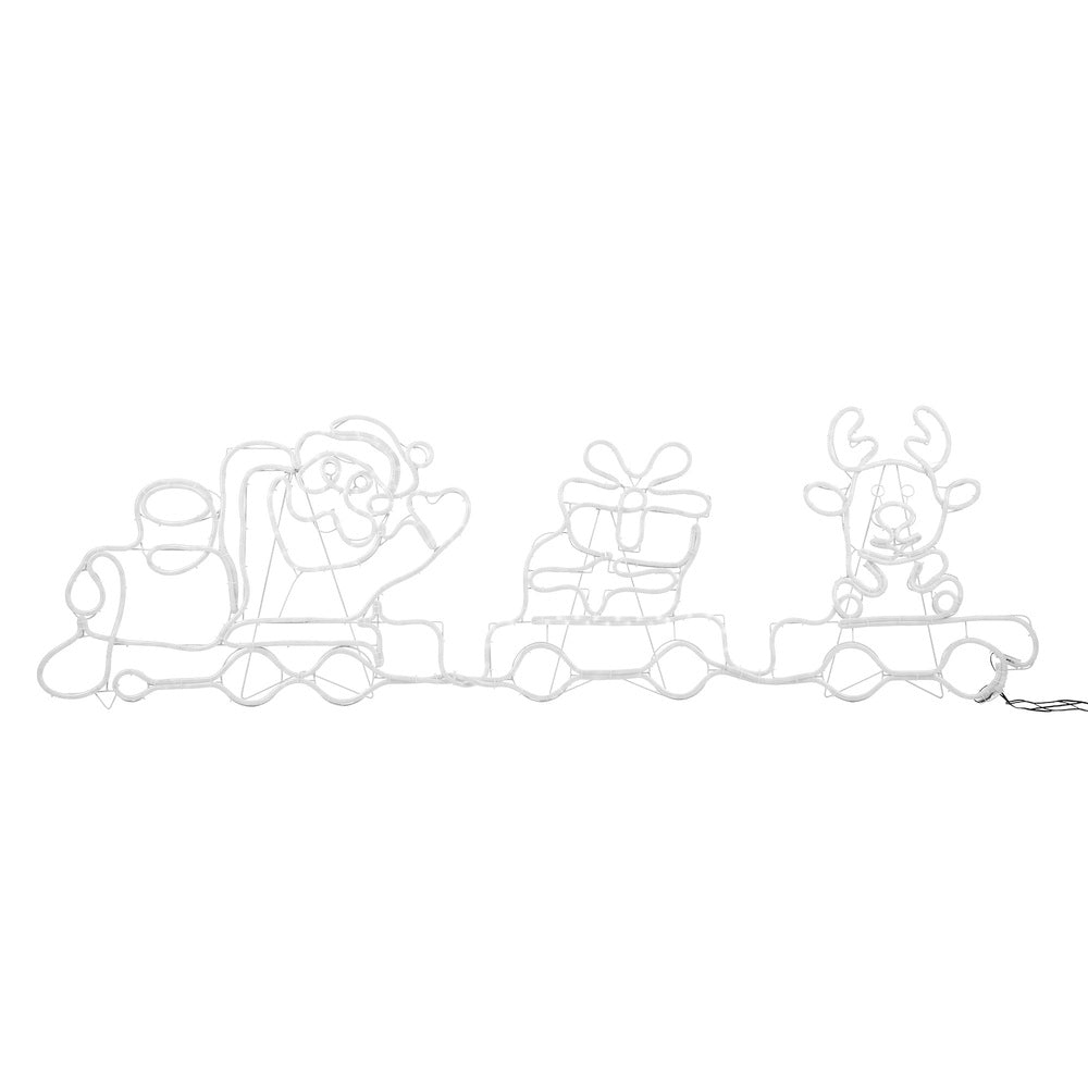 Christmas LED Motif Lights Santa Claus Train